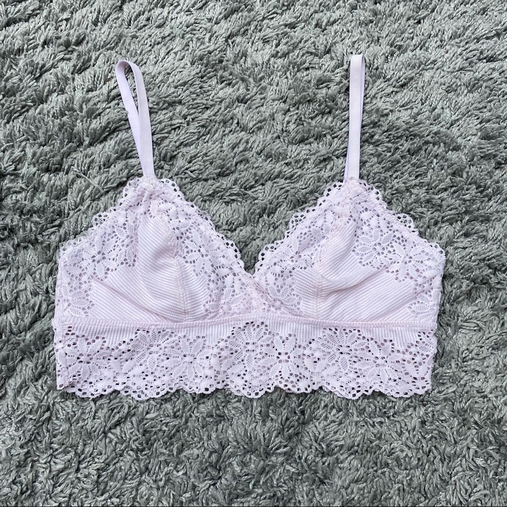 Aerie Pink Lace Bralette